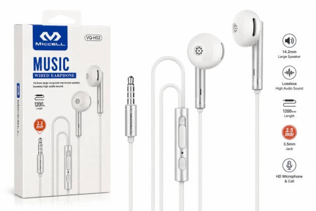 Ecouteur Jack Miccell H52 - Blanc